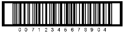 ITF-14 bar code sample