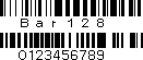 Bar Code 128 example