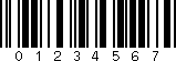 Bar Code 2/5 interleaved example