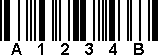 Codabar Bar Code example